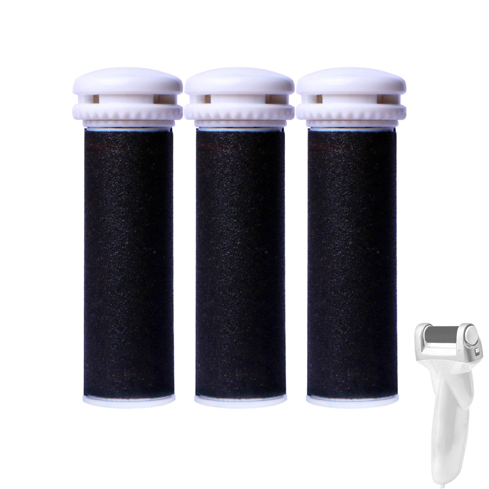 Eiszhjk 3-pack replacement rollers compatible with Emjoi Micro Pedi for at-home smoothing