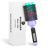 EKONAER Round Hair Brush 2.1-inch nano ion for fluffy curls and even heat distribution.