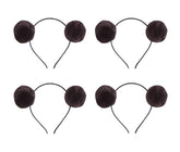 Elaine Room Bear Ears Headband in plush fur for cosplay, parties, and playful photos.