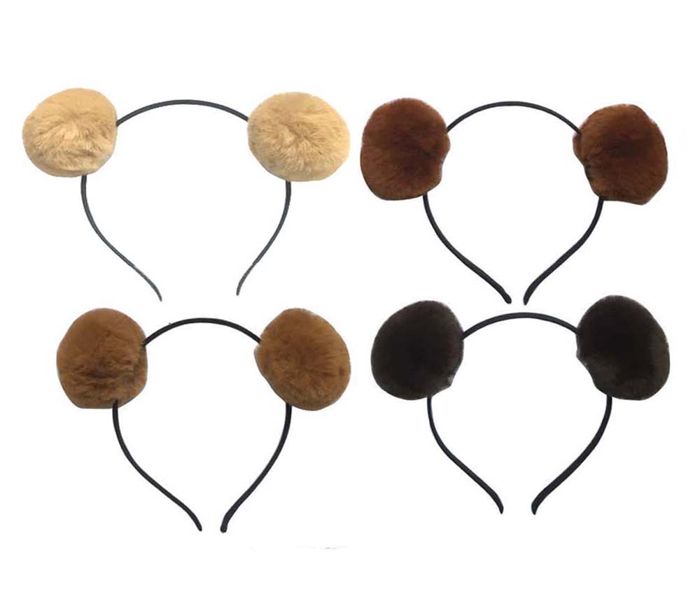Elaine Room Headband Bear Ears set close-up fluffy fur for a cute cosplay look