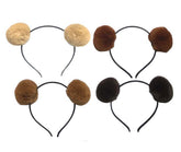 Elaine Room Headband Bear Ears set close-up fluffy fur for a cute cosplay look