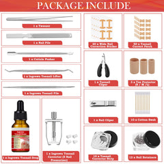 ELALRAU professional ingrown toenail tools image emphasizes stainless steel precision for easy grooming