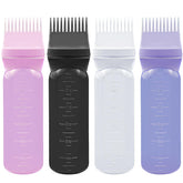 elane root comb applicator bottle black – precise dye application with gentle scalp massage