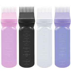 elane root comb applicator bottle black – precise dye application with gentle scalp massage