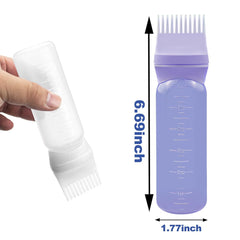 elane root comb applicator bottle white – clean, even coating for faster styling