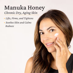 Elastalift Manuka Honey Cream ingredients highlight royal jelly and propolis for elasticity.