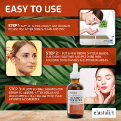 Elastalift serum close-up reveals glow and even skin tone.