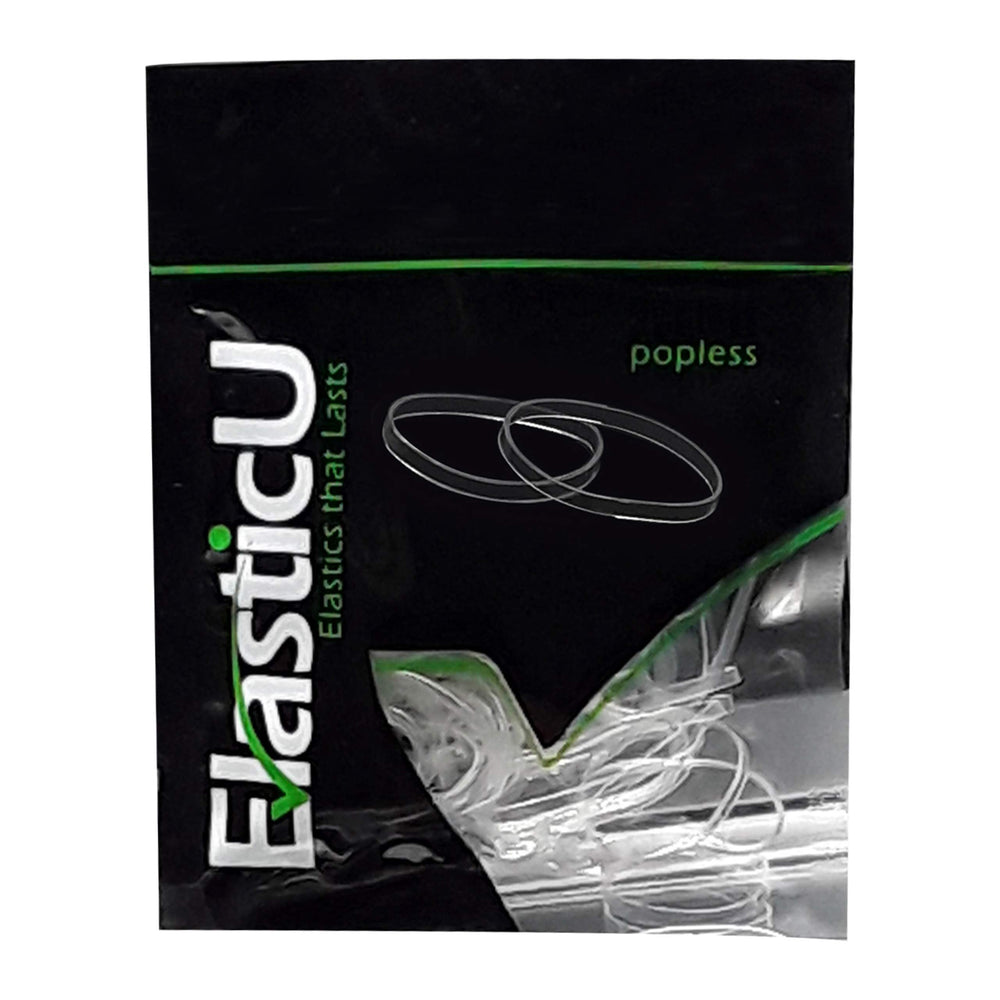 ElasticU hair elastics strong clear pony-tail offer secure hold.