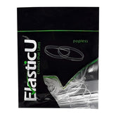 ElasticU hair elastics strong clear pony-tail offer secure hold.