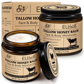 ELBBUB Whipped Tallow Cream packaging communicates eco-friendly luxury and premium skincare.