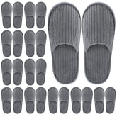 Elcoho 12-pairs slippers pack ready for guest rooms and travel convenience.