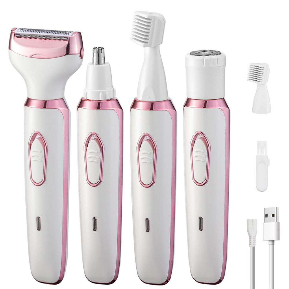 Electric Shaver Women 4in1 front view for precise facial grooming and brow shaping