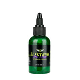 Electrum tattoo transfer gel application shows crisp stencil hold for carbon outlines.