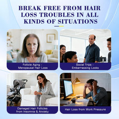 Elegra minoxidil spray being applied on the scalp for even coverage
