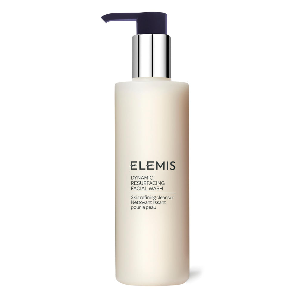 ELEMIS Dynamic Resurfacing Facial Wash bottle shown for easy, gentle daily cleansing.