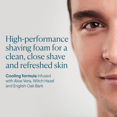 ELEMIS Ice Cool Foaming Shave Gel lather forms a creamy foam for smooth glide.