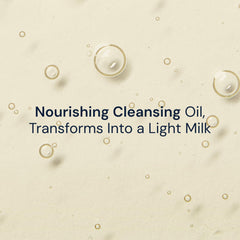ELEMIS Nourishing Omega-Rich Cleansing Oil pour action suggests quick, skin conditioning cleansing.