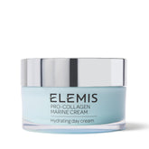 Elemis Pro-Collagen Marine Cream jar closeup showing rich hydration for smooth skin