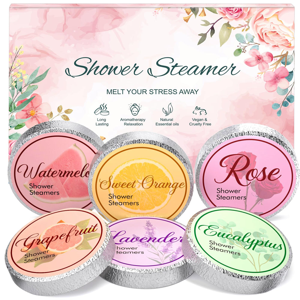 Eletorot Valentines lavender shower steamer showing calming aromatherapy for self-care.