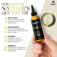 Elevate Batana Oil demonstrates frizz control for a smoother finish
