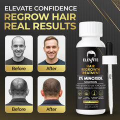 Elevate USA-made bottle label emphasizes premium quality and lab-tested safety.