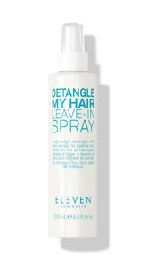 ELEVEN AUSTRALIA Detangle My Hair spray bottle for lightweight detangling and smoother hair.