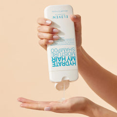 ELEVEN AUSTRALIA Hydrate My Hair Shampoo quinoa and soy ingredients close-up