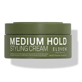ELEVEN AUSTRALIA medium hold cream bottle showing natural shine and flexible hold