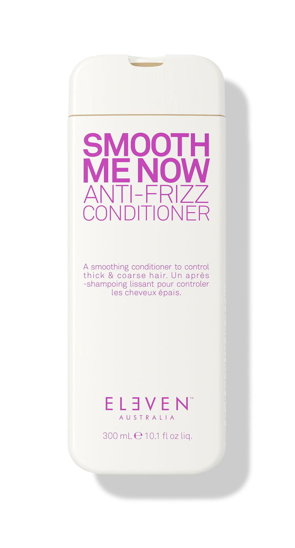 ELEVEN AUSTRALIA Smooth Me Now conditioner bottle front for frizz control and smoothing
