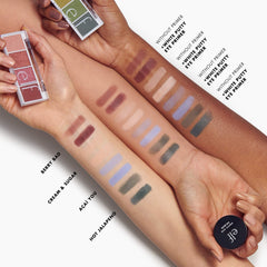 e.l.f Bite Size Eyeshadow Berry Bad application brush—easy blendable texture for precise blends.