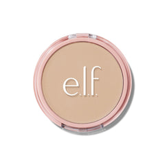 e.l.f. Halo Glow Powder compact closeup showing ultra-fine finish for soft-focus pores.