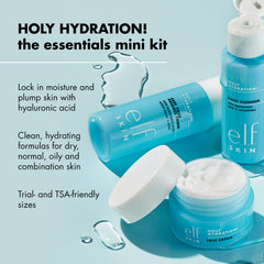 e.l.f. Holy Hydration mini kit cream close-up demonstrating lasting hydration