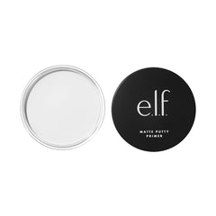 e.l.f. Matte Putty Primer packaging highlights matte finish and oil control