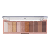 e.l.f. Perfect 10 Eyeshadow Palette with neutral-shades swatches for natural everyday looks