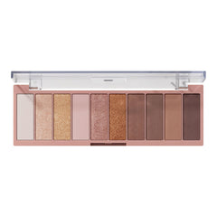 e.l.f. Perfect 10 Eyeshadow Palette with neutral-shades swatches for natural everyday looks