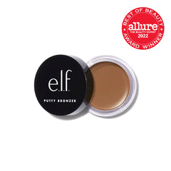 e.l.f. Putty Bronzer Golden Daze with Putty Brush for seamless blending.