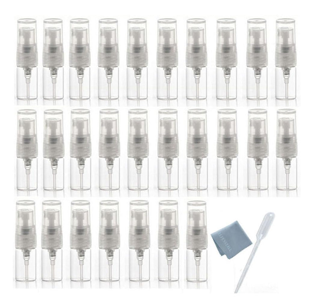 Elfenstall mini clear 2ml bottle closeup highlights travel-friendly fragrance samples.