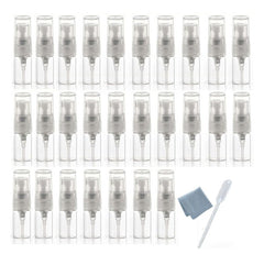 Elfenstall mini clear 2ml bottle closeup highlights travel-friendly fragrance samples.