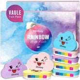 Elfinbay Rainbow Cloud Bath Bomb fizz creates a vivid rainbow for kid-friendly bath time fun.