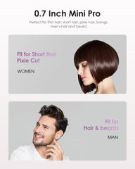 Elilier Mini Ceramic Flat Iron 2-in-1 for bangs and short hair.