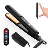 Elilier Mini Flat Iron in compact size for easy travel styling.