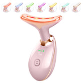 ELISHINE face-neck massager pink-cap close-up for quick on-the-go skincare