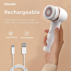 Eliteshine 7-level waterproof scrubber for shower or bath use.