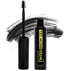 Elizabeth Mott Eyebrow Gel queen of the fill tube closeup shows natural tint for fuller brows.