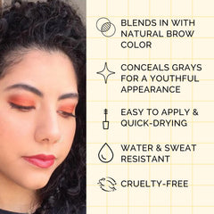 Elizabeth Mott Queen of the Fill covers grey hairs for a uniform brow.