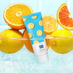 Elizabeth Mott Sure Thing Vitamin C Face Scrub texture close-up reveals fine exfoliating grains