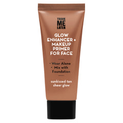 Elizabeth Mott Thank Me Later Glow Enhancer bottle closeup for radiant glow without glitter