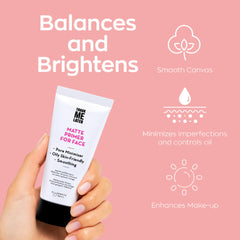 Elizabeth Mott Thank Me Later primer matte finish sets makeup evenly