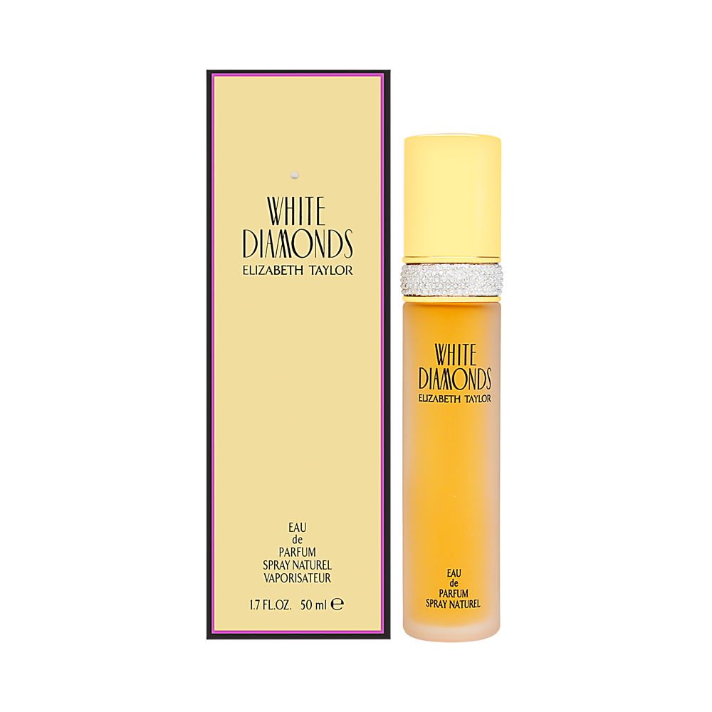 Elizabeth Taylor White Diamonds bottle front view, lasting fragrance for daily wear