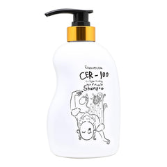 Elizavecca CER-100 bottle front highlights nourishing daily shampoo formula